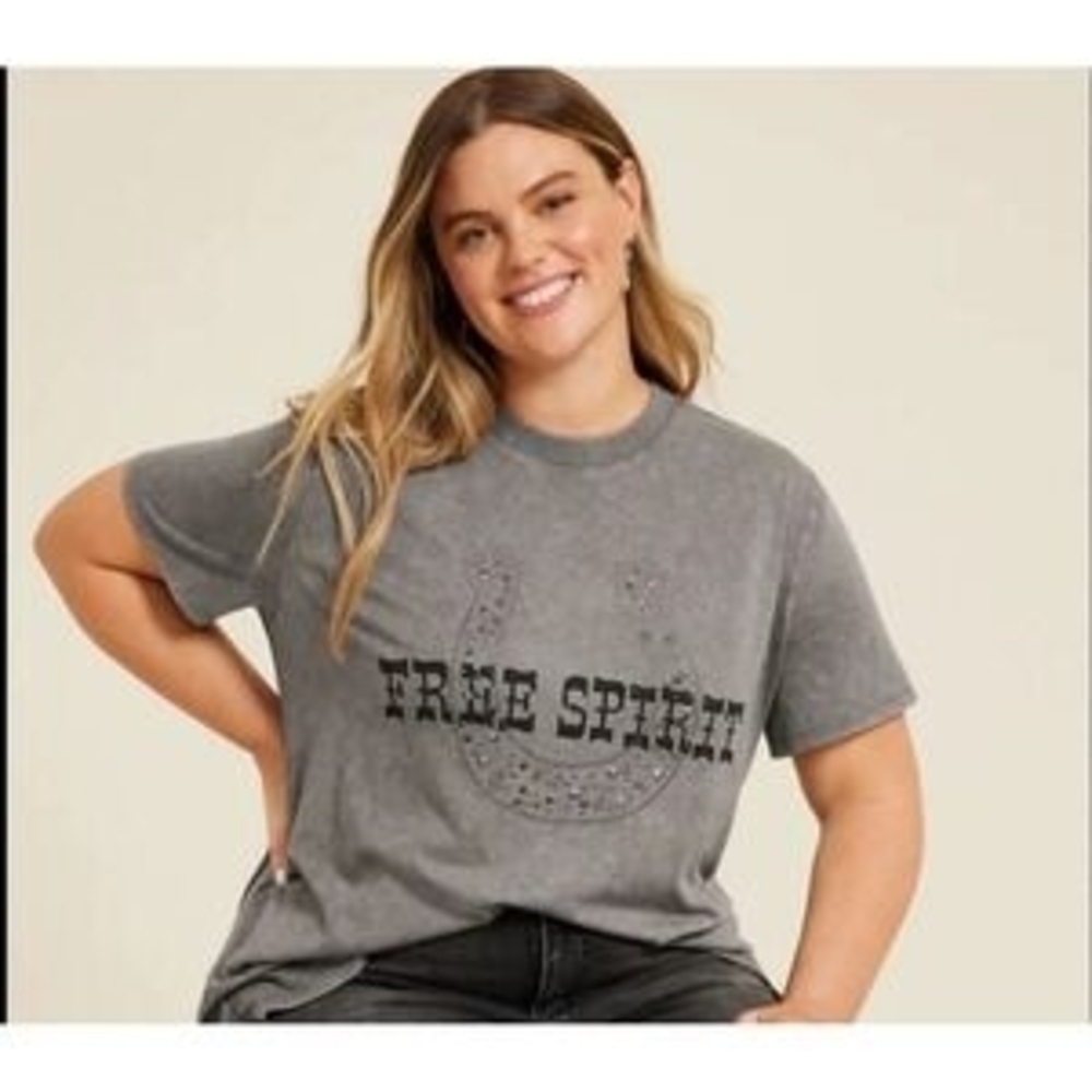 Maurices Gray Crew Neck Tee